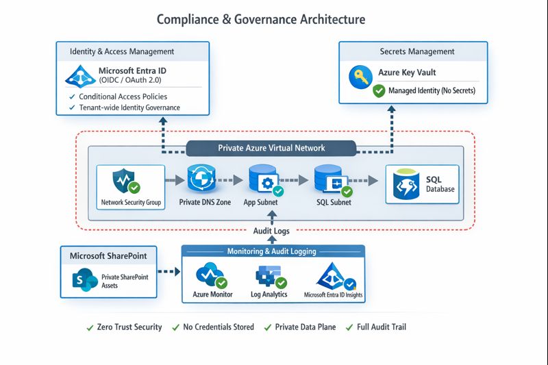 Compliance and Governance Architecture Diagram